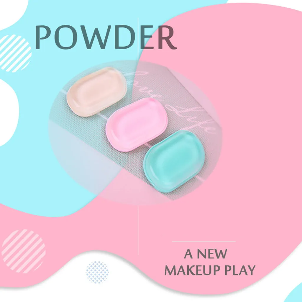 3 цвета Новинка, силиконовые анти-спонж для макияжа Аппликатор блендер идеально подходит для лица сухой влажный амфибия макияж основа губка