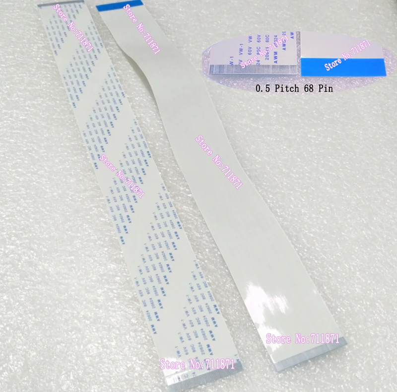 

Type A B 0.5 Pitch 68P Flexible Flat Cable 300mm 68Pin FFC Cable Line 68 Pin FFC Cable 68P ribbon Line 68Pin FPC FFC Line cable