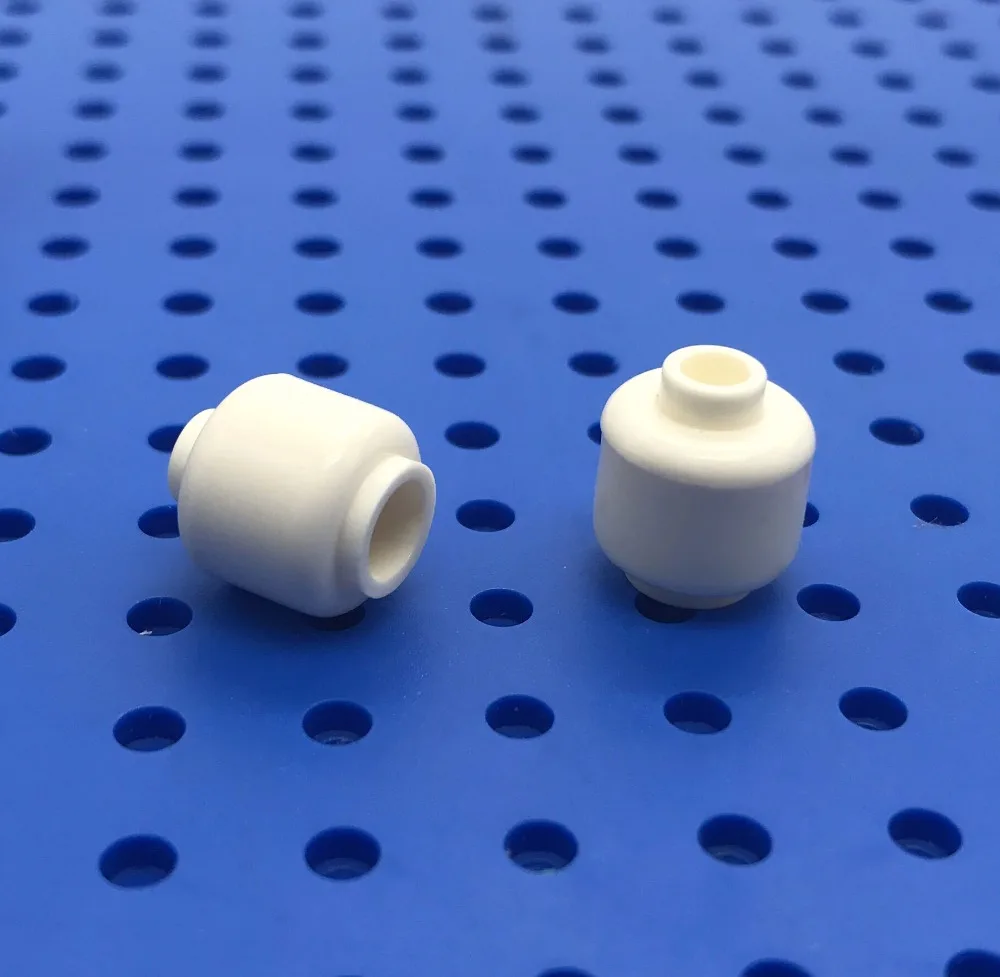 

50pcs/Lot Head Plain DIY Block Brick Parts Compatible with All other brand Assemble Particles
