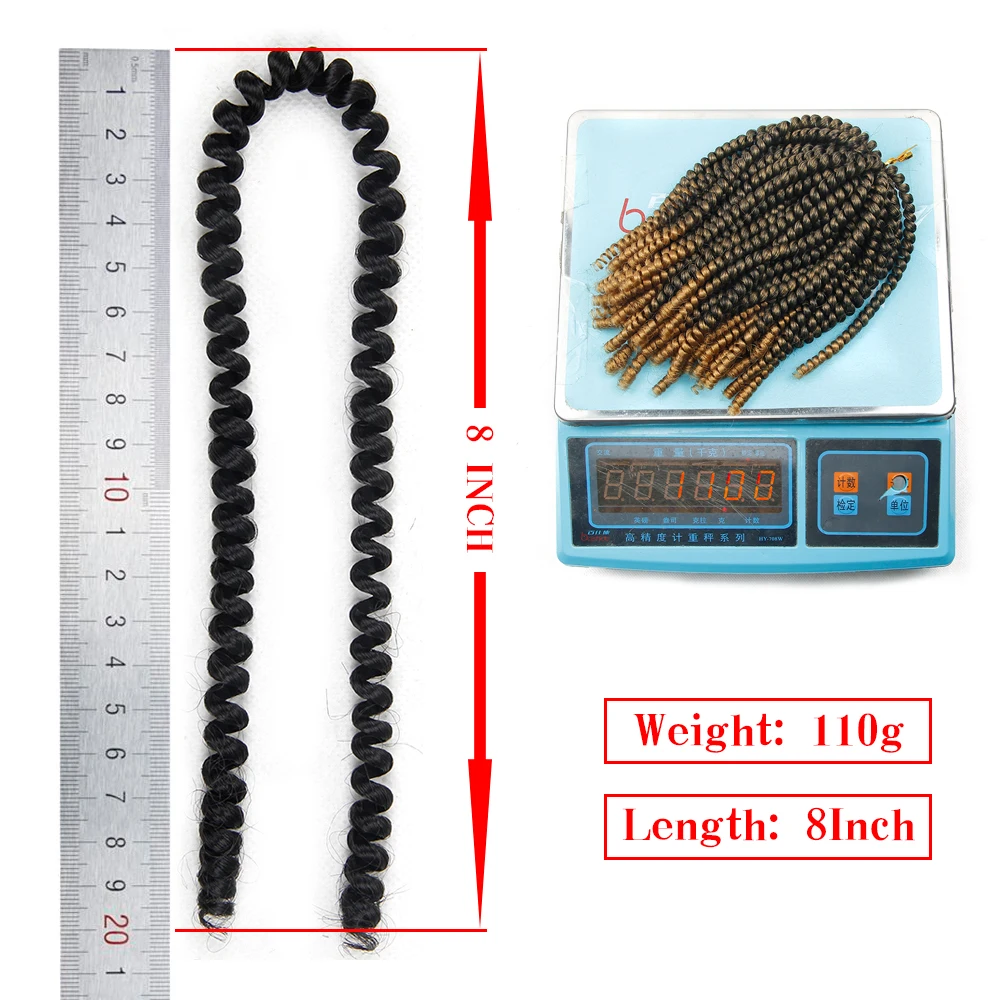 Curly Crochet hair Braid synthetic Ombre Braiding Hair Extensions Spring Twist Hair Crochet Braids nubian twist