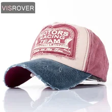 VISROVER оптом хип хоп Кепка с регулировкой размера головные уборы для мужчин и женщин Весенняя хлопковая кепка бейсболка шапка летняя кепка