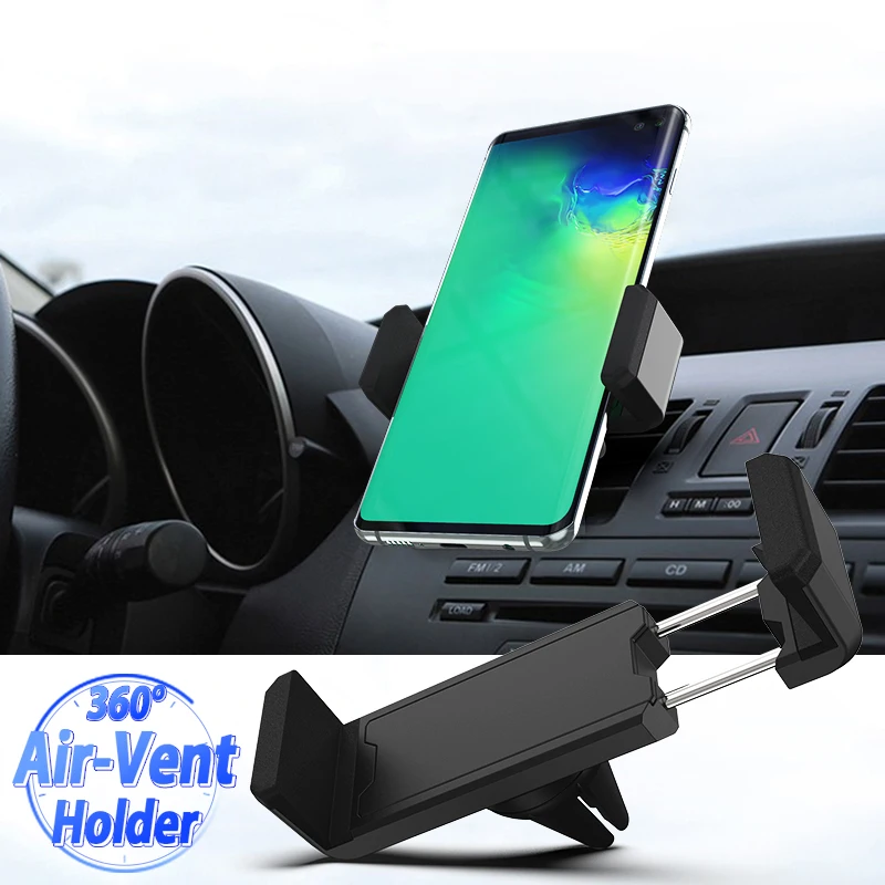 Универсальный автомобильный держатель для мобильного телефона, крепление на вентиляционное отверстие, 360 выход, автомобильный держатель для смартфона для iPhone, samsung, huawei, Xiaomi