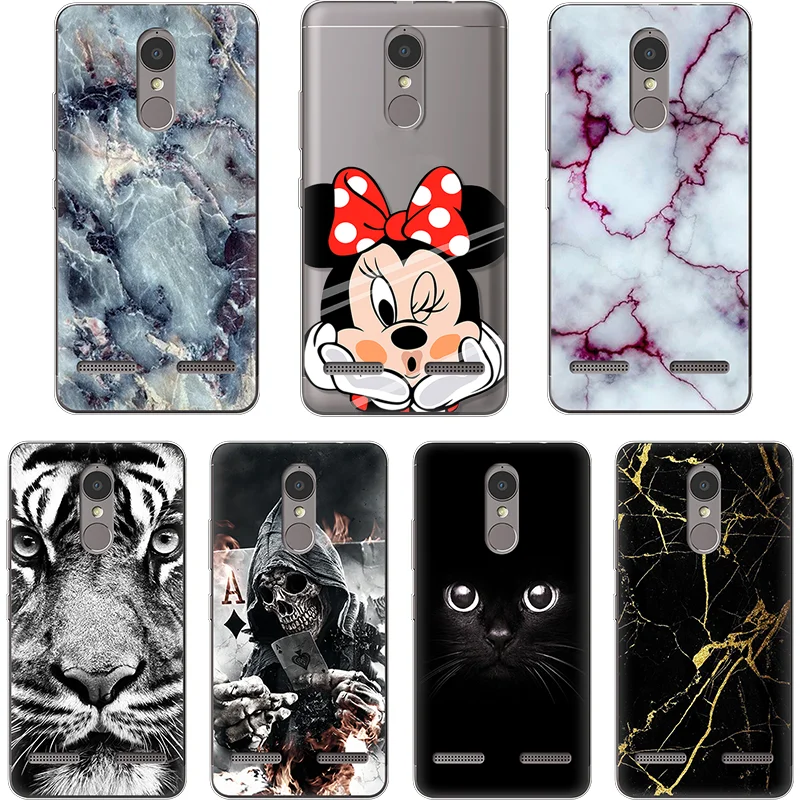 

Cartoon silicon Transparent Phone Case For Lenovo Vibe A6000 P2 K5 K6 Note Soft TPU Dark Cat Comic Cover Capa For Lenovo K6 Case