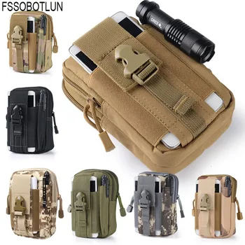 

FSSOBOTLUN,Outdoor Camping Climbing Bag Tactical Military Molle Hip Waist Belt Wallet Pouch Case for iPhone 8/7/6/6S Plus 5.5"