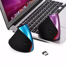 Left Hand 2.4GHz Wireless Mouse Ergonomic Vertical Mouse Gamer 2400DPI USB Optical Mice Computer Gaming Mause for PC Laptop delux m618 plus rgb blue usb wired vertical mouse ergonomic optical gaming mouse wireless computer mice for pc gamer laptop