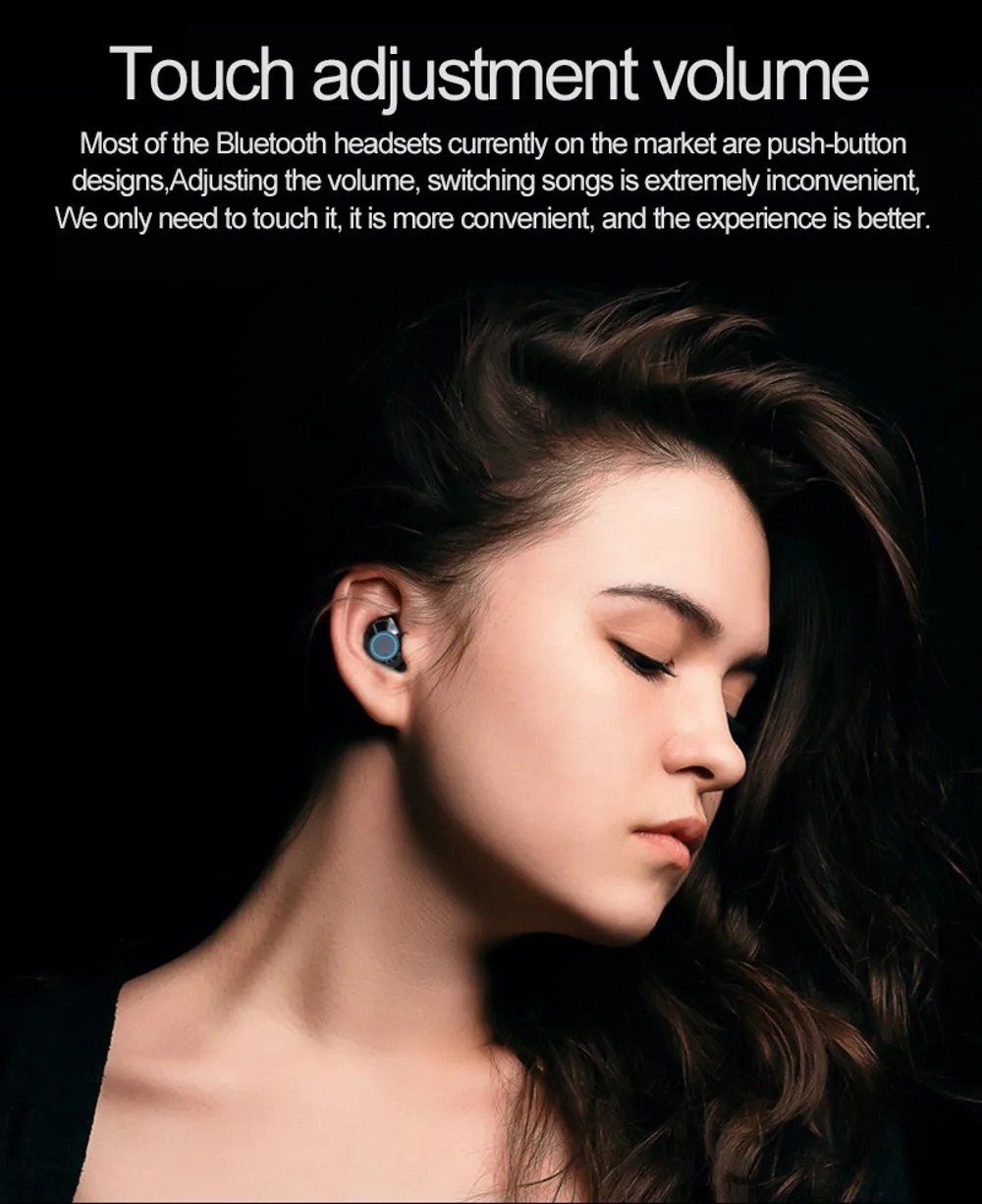 Nasin TWS 5.0 Bluetooth 9D Stereo Wireless Earbuds IPX7 Waterproof Earphones 3300mAh LED Smart Phone Holder Storage Batteries
