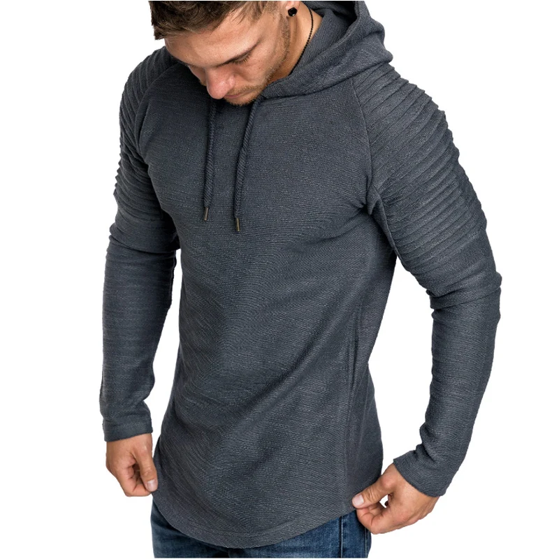 Promo Offer Brand 2018 Hoodie Solid Color stripe Hoodies Men Fashion