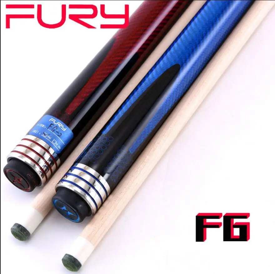 

FURY FG Pool Cue Billiards Stick Kit 11.75mm 13mm Tip 3K Carbon Weaving Wrap with Pool Cue Case Set Professional Billar 2019