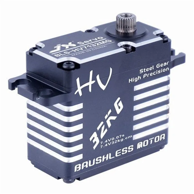 JX BLS-HV7146MG/BLS-HV7132MG 46 кг 7,4 В точность сталь шестерни цифровой бесщеточный Стандартный RC сервопривод для автомобиля Грузовой вертолет робо - Цвет: BLS-HV7132MG