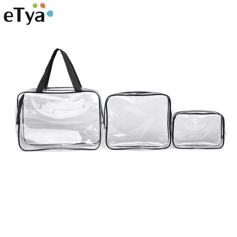 Waterproof Transparent Travel Cosmetic Bag Women Portable Toiletry Makeup Make Up Wash Organizer Zipper Storage Pouch