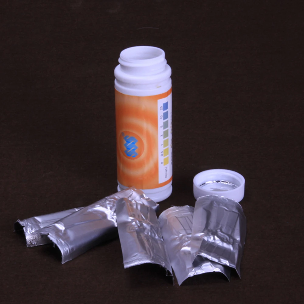 Chlorine Test Paper Strips Range 0 25 mg/l ppm w/ Color Chart Cleaning