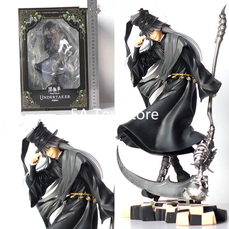 

Tobyfancy Japanese Anime Black Butler Book of Circus Undertaker PVC Action Figure Collection Model Toys for Kids Gift Brinquedos