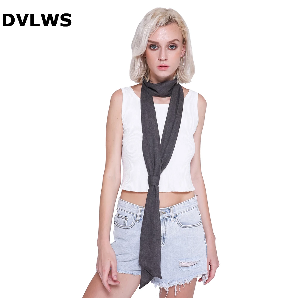 

Fashaion Multi-Color Cotton Ribbon for Women Fashion Fresh Tourism Ribbon Scarf Women