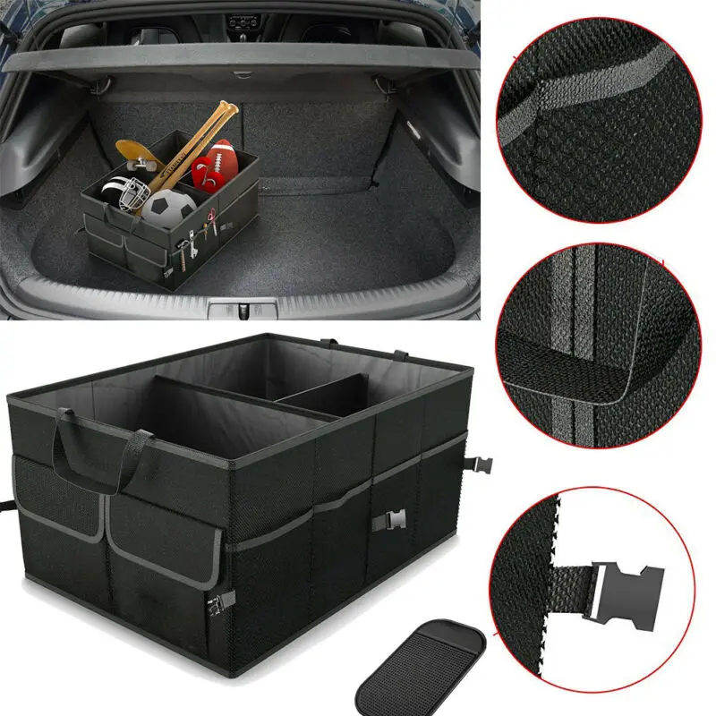 Car Storage Collapse Bin Bag Eco-Friendly Super Strong Collapsible Cargo Storage Box Sundries Organizer For Auto SUV Trunk Box