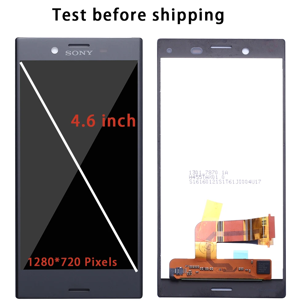 Skup Do Sony Xperia X Compact F5321 wyświetlacz X mini wyświetlacz lcd z ramką na zespół ekranu dotykowego Digitizer biały czarny