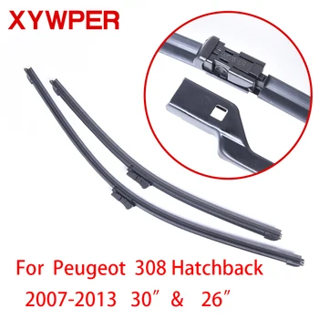 

XYWPER Windshield Wiper Blades for Peugeot 308 Hatchback 2007 2008 2009 -2013 30"&26" Car Accessories Soft Rubber Wiper Blades