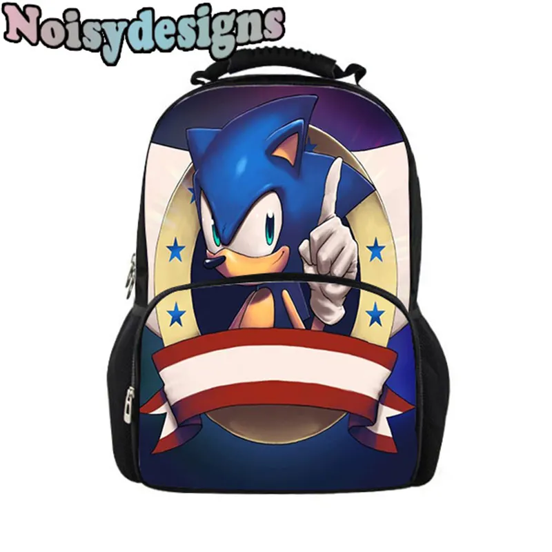 

Noisydesigns 3D Sonic the Hedgehog Print Backpack For Adolescent Girls Boys Bags Cartoon Teenager Men Vivid Mochila School Bag
