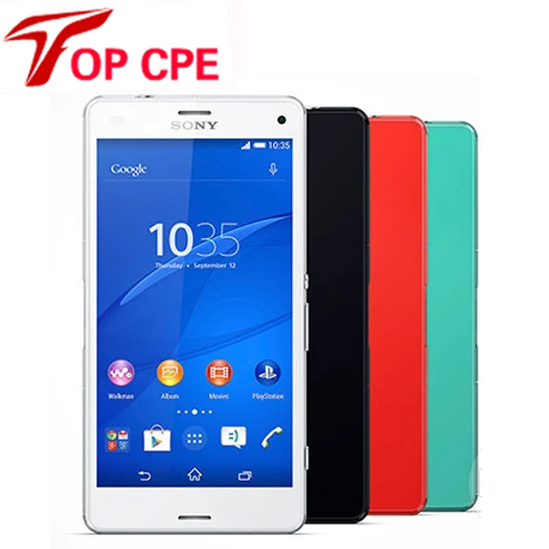 Original Unlocked Sony Xperia Z3 Mini Z3 compact 4 6 inch 20 7MP 16GB Quad Core