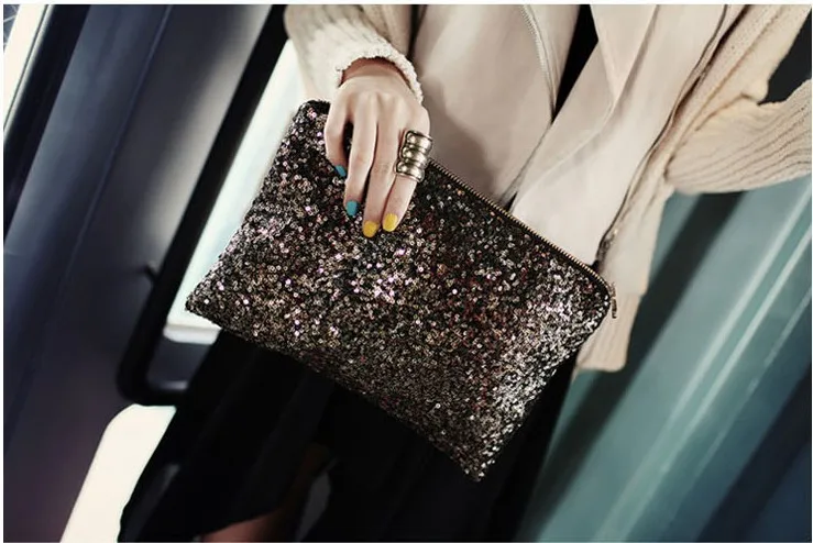 Новые роскошные сумки женская сумка-конверт с пайетками дизайнерские вечерние мини клатч Кошелек вечерние сумочки кошелек