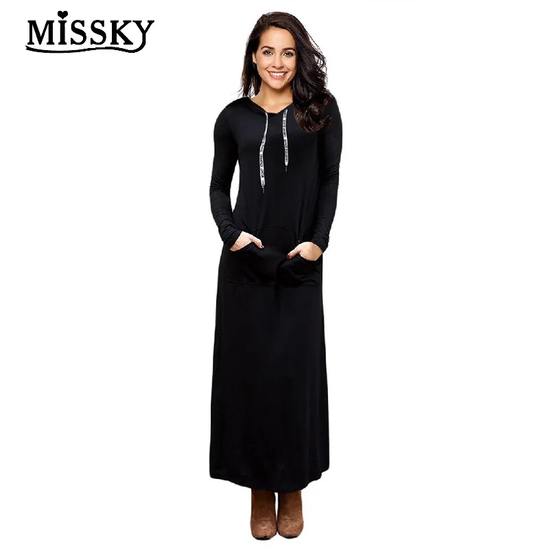 hoodie maxi dress