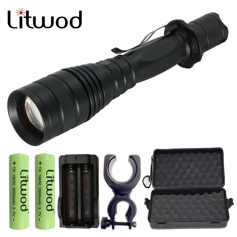 Litwod Z20P75 CREE XHP70.2 чип 32000лм конвой объектив xlamp 18650 Мощный тактический светодиодный фонарик zoom cree xhp50 фонарь