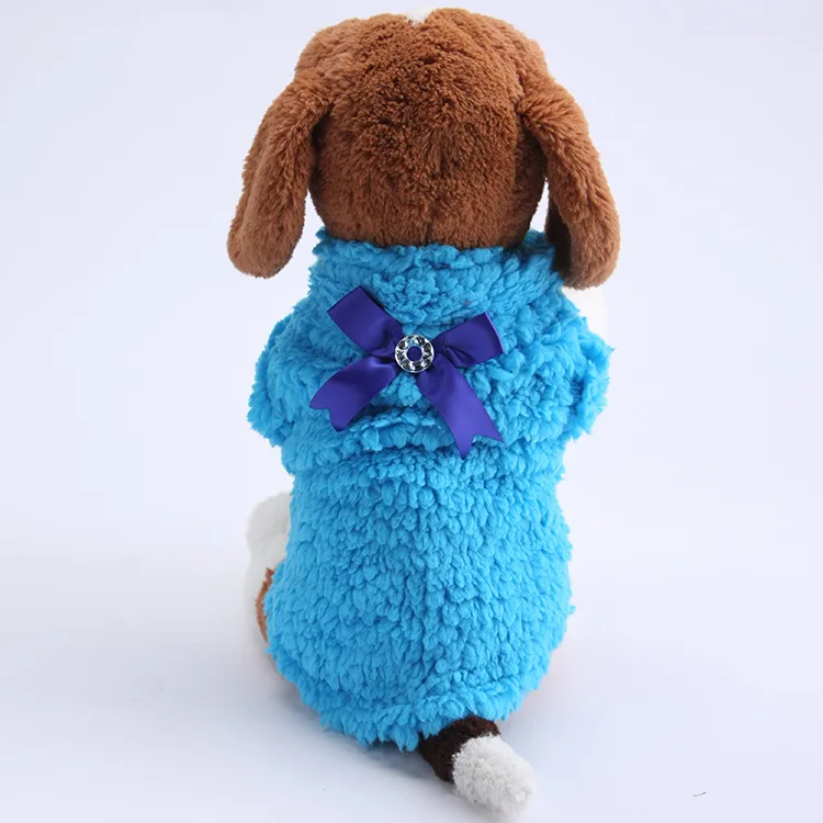 Зимний свитер Одежда для собак повседневная одежда четыре ноги бабочка узел теплая одежда для домашних животных