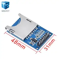GREATZT Лидер продаж чтения и записи модуль SD карты слот гнездо читателя ARM MCU для arduino DIY Starter Kit
