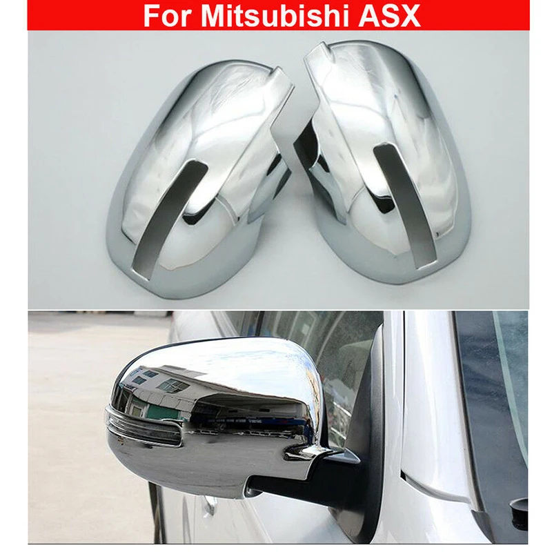 

Rearview Mirror Cover Chrome Decoration For Mitsubishi ASX 2016-2019 Durable