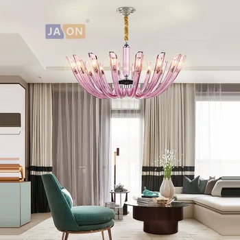 

g9 led Postmodern Iron Glass Clear Purple Amber LED Lamp LED Light.Pendant Lights.Pendant Lamp.Pendant light For Dinning Room