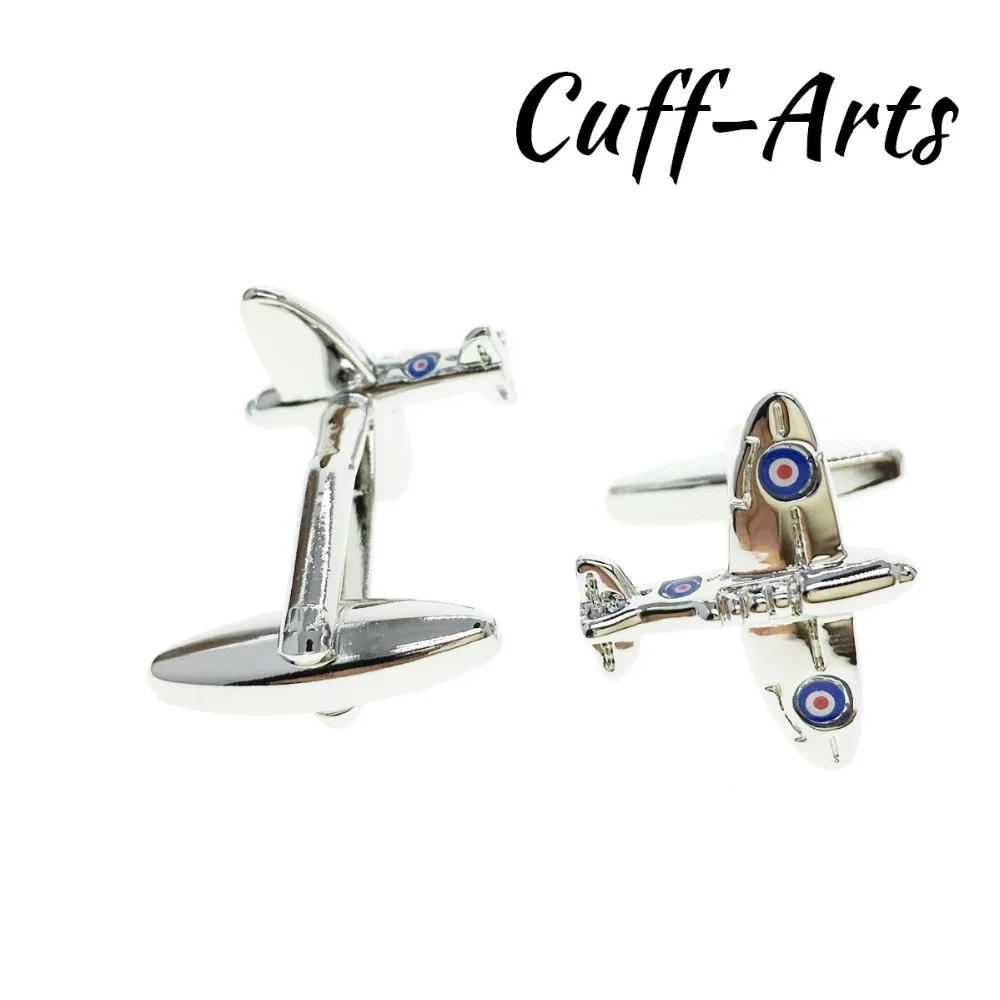 Запонки в виде самолета Spitfire 2018 мужские запонки новые булавки для мужчин и женщин