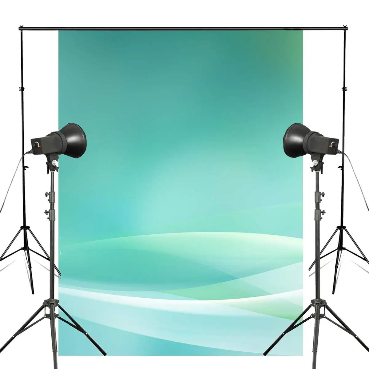 

5x7ft Exquisite Green Photography Backdrop Image White Yellow Background Art Photo Studio Backdrop Wall