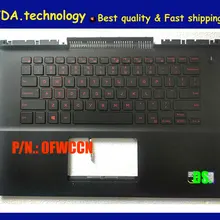 Wellendorff Geniune для DELL INSPIRON 14-7000 14 7466 7467 Palmrest верхняя крышка США клавиатура 0 FWCCN
