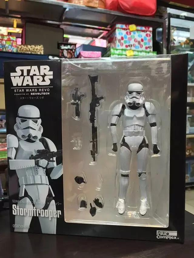 

PVC Anime Movie Revoltech Star Wars Action Figure Stormtrooper White Knight Model for Collection Men Toy Joints Movable B0127