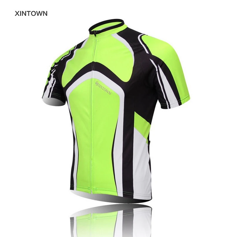 XINTOWN Велоспорт Джерси Топы Рубашки Roupa ciclismo Pro велосипед с коротким рукавом mtb велосипед Джерси Одежда для велоспорта на открытом воздухе - Цвет: Бежевый