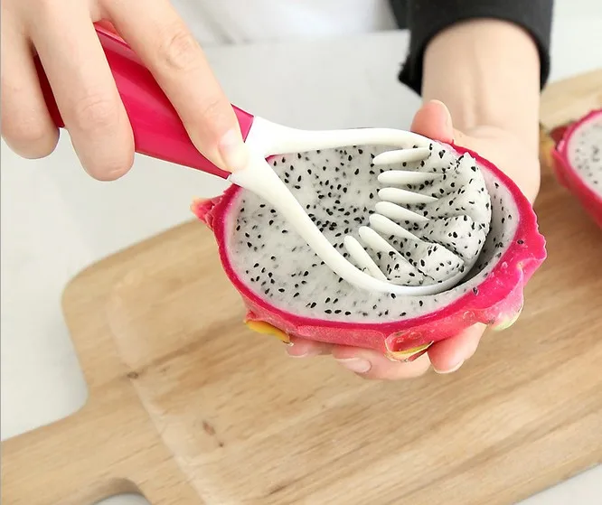1PC New Kitchen Multifunction Fruit Flesh Pitaya Remove Seed Corer Knife Slicer Digging Spoon Kiwi Cutting Strip Tool KW 037