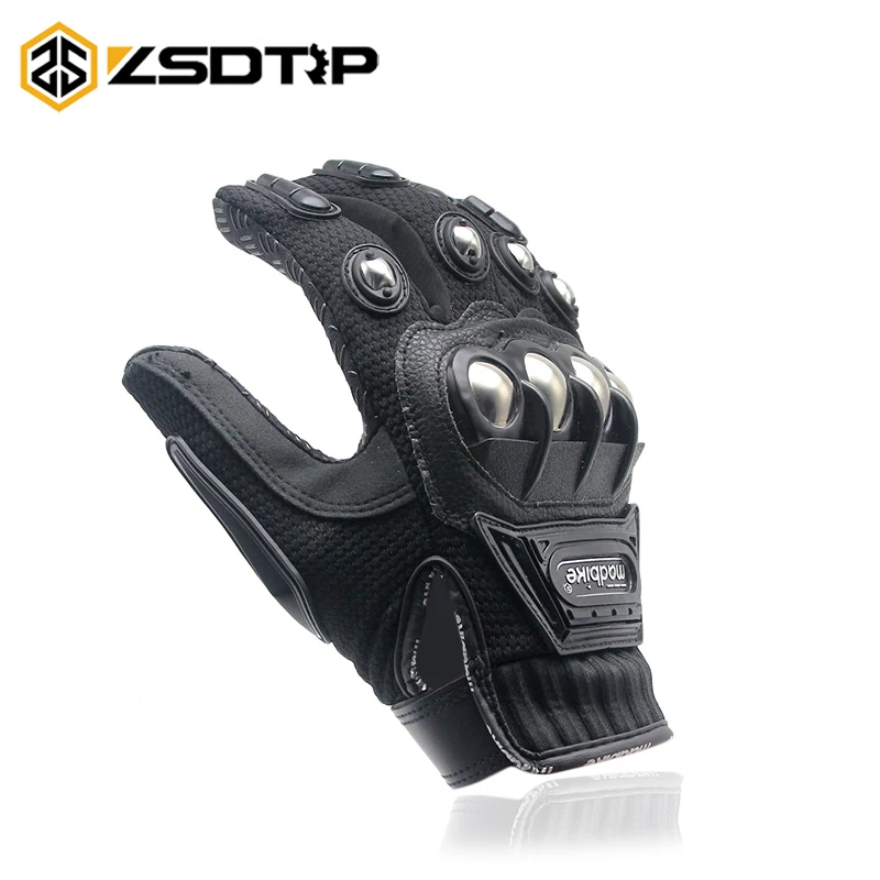 

ZSDTRP Motorcycle Mad-biker Glove Cycling Bicycle Racing Gloves Motorcycle Full Finger Non-Slip gloves Guantes Gloves M-XXL