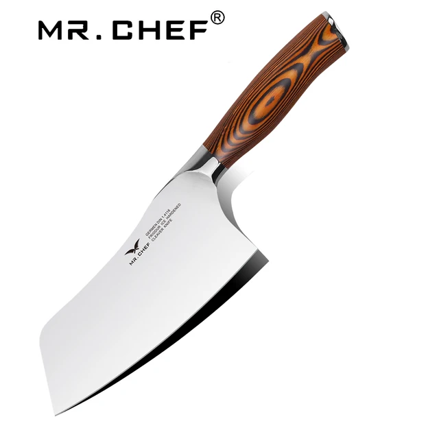 Professional 7 inch Chinese Cleaver Germany Steel Chefs Knife Carbon