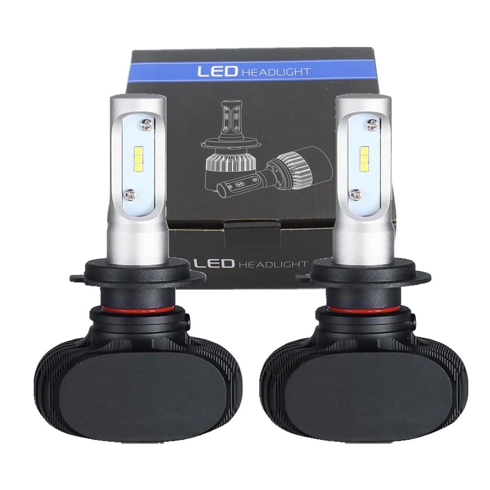 1Pair Super bright H7 LED Headlight Car 50W 8000LM Fog Light Daytime