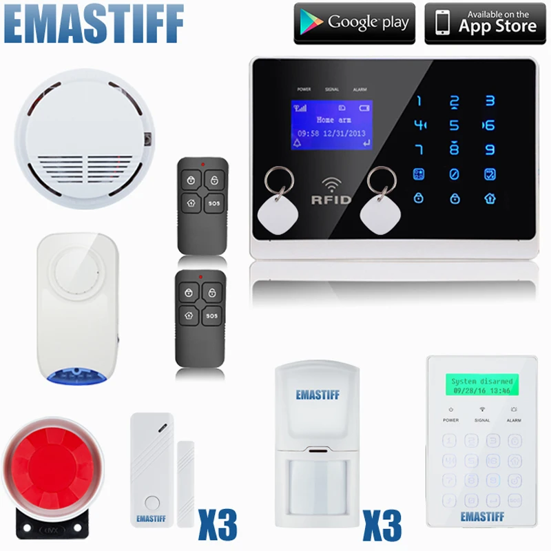 Wireless GSM Alarm System For Home Wireless Security Alarm System with
