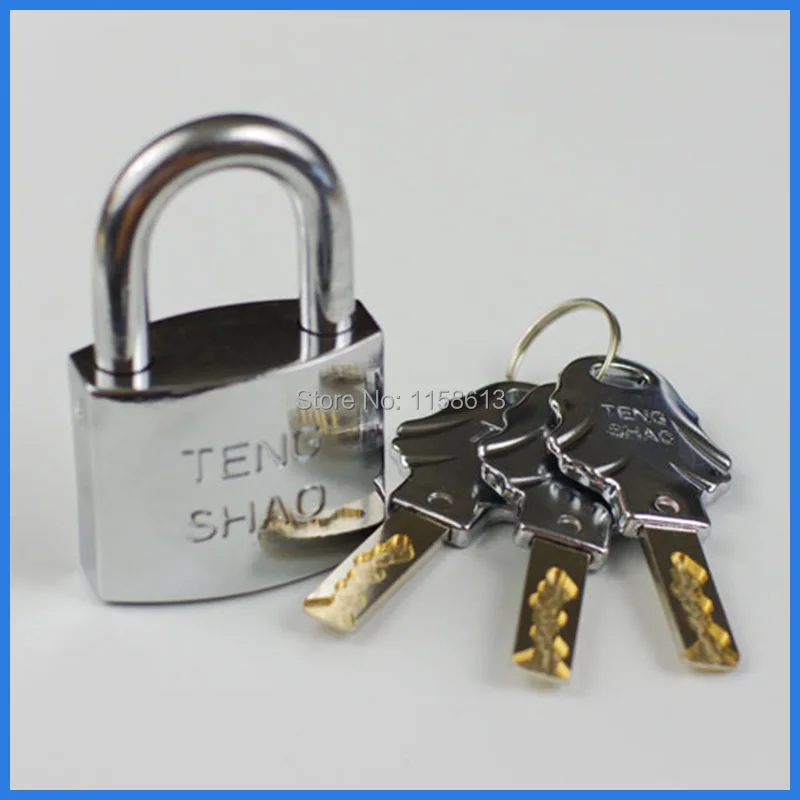 6 pieces 40mm pickproof quarter turned keyed alike padlock metal gate