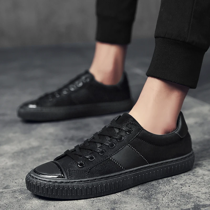Мужские кроссовки на плоской подошве кожаные дышащие весну/осень 2018|sneakers men|sneakers