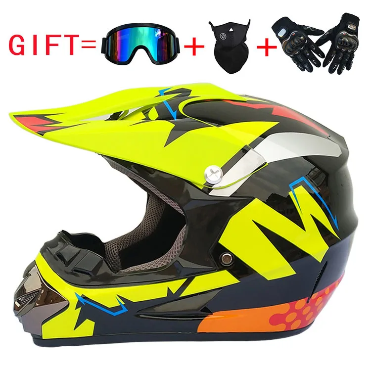 

New Hot High Quality Cartoon Children Motorcycle Helmets with Goggle and Scarf 19 Colors Boy Girl Protective Cycling Casque