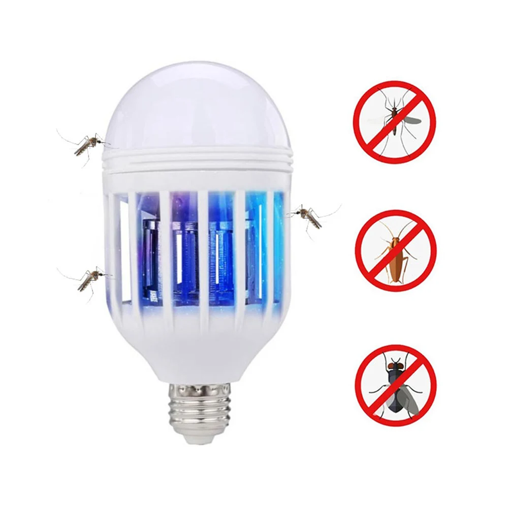220v e27 15w led bulb mosquito killer lamp light uv trap light zapper bulbs