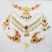 Красота леди танец живота Интимные аксессуары 5 видов стилей(Головные уборы/Цепочки и ожерелья/Серьги/ручная цепь) женский живот презентации украшения 4020