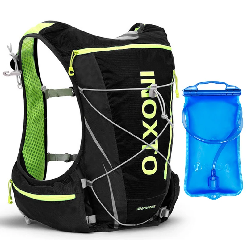 10L рюкзак для бега, гидратационный жилет для мужчин и женщин, велосипедные уличные спортивные сумки, походный рюкзак для бега, марафона, бега, велоспорта, пешего туризма - Цвет: black-1.5L