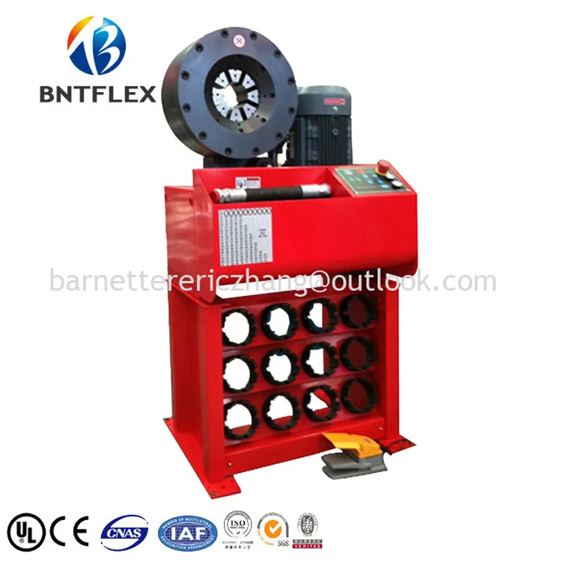 BNT92C High precision tube crimper up to 4\ hose with quick change tool and dies storage BNT92C High precision tube crimper up to 4\ hose with quick change tool and dies storage