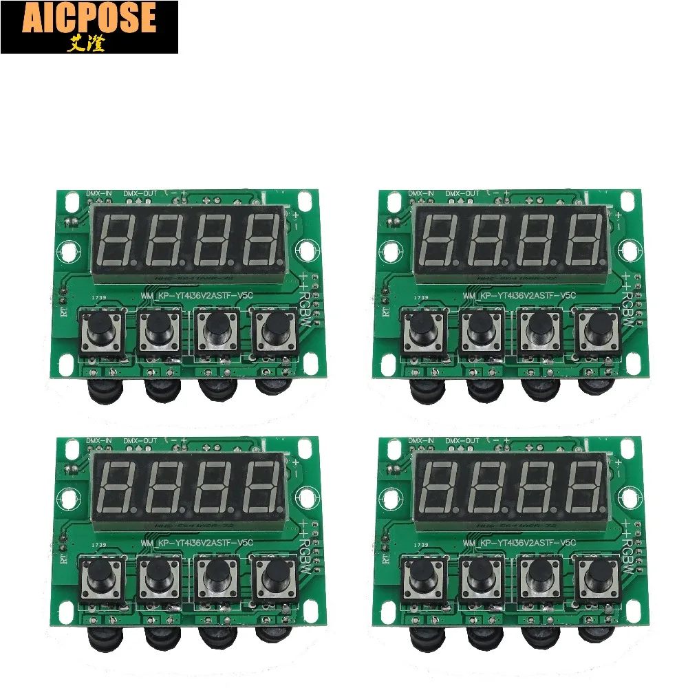 Светодиодный ная материнская плата PAR 4 блока 54x3 Вт 18x12 24x12 12x12 2 напряжение 12-36 в par