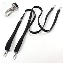 Дизайн мужские и женские черные подтяжки 1,5 см ширина 4 крючка унисекс регулируемые эластичные плечевые ремни для джинсов 100 см Длина