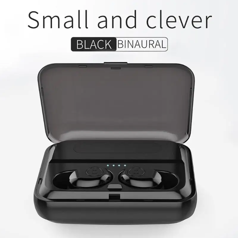 TWS 5D стерео Bluetooth 5,0 наушники беспроводные наушники Blutooth наушники Handsfree гарнитура Спортивная гарнитура 1200mA power Bank