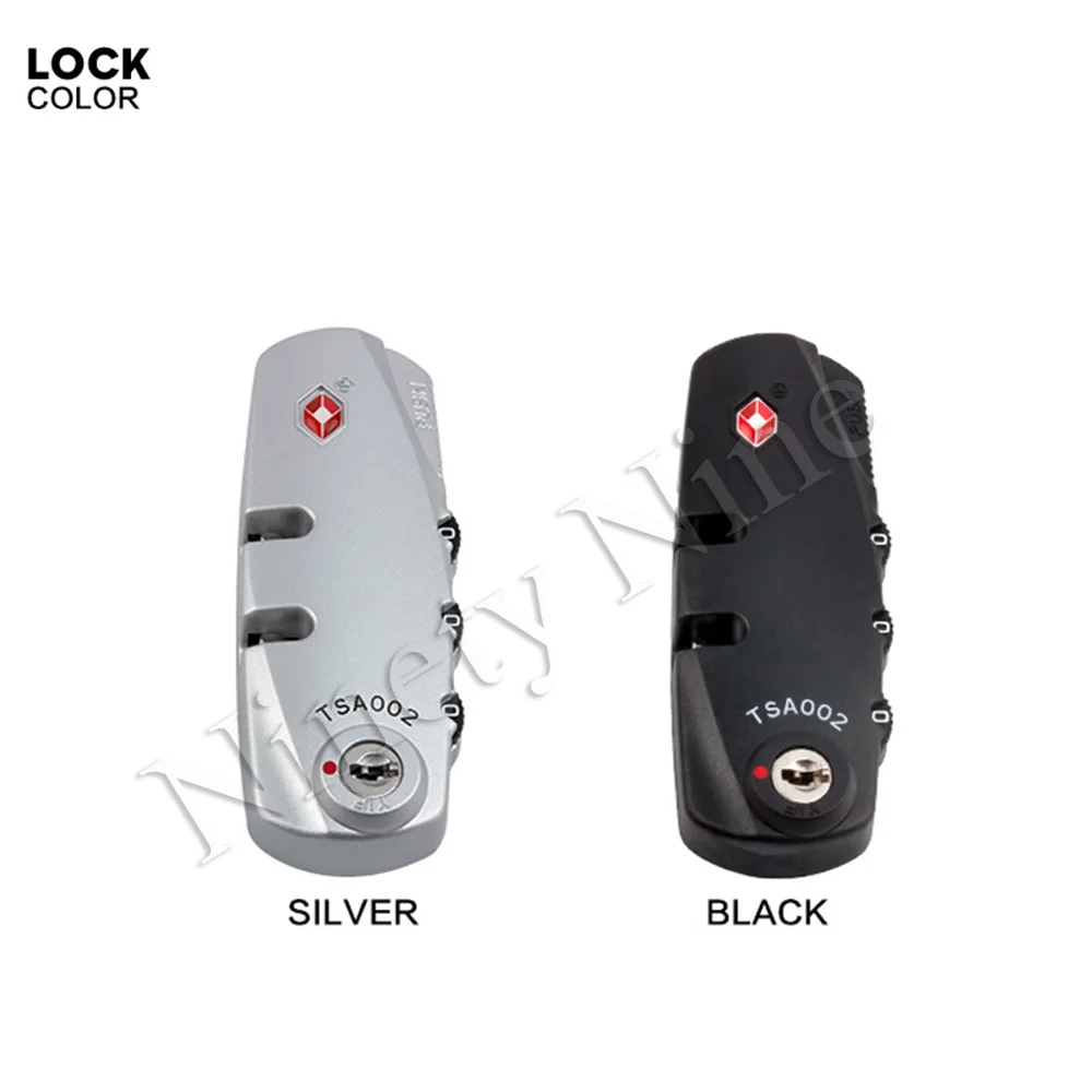 

3 Digit Combination Padlock TSA Lock Luggage Suitcase Travel Bag Code Lock Black Combination Lock TSA372